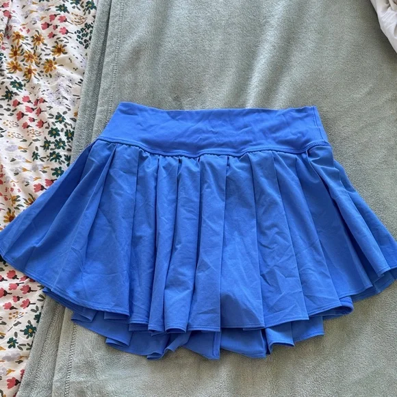 Blue Pleated Tennis Skort - Picture 2 of 4